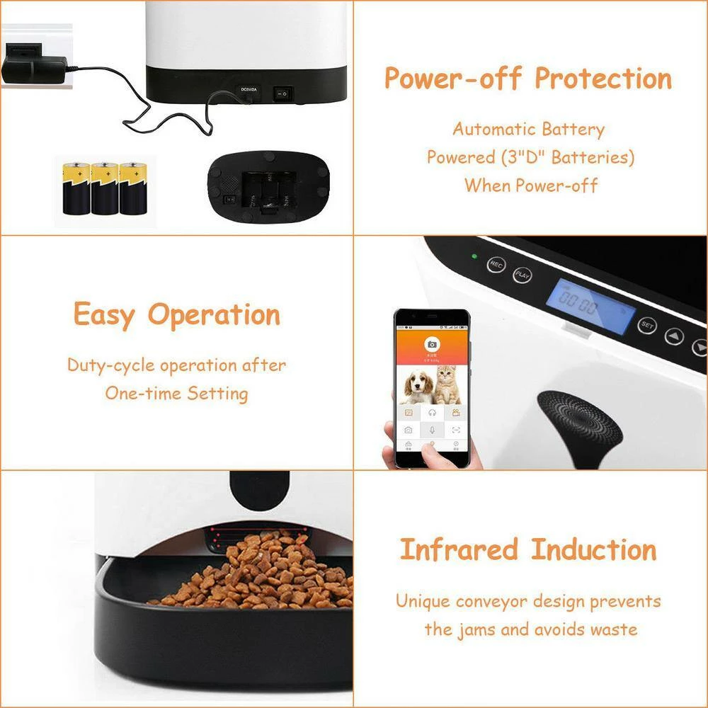 4.5 L Automatic Pet Feeder Food Dispenser by ANGELES HOME - Image 2