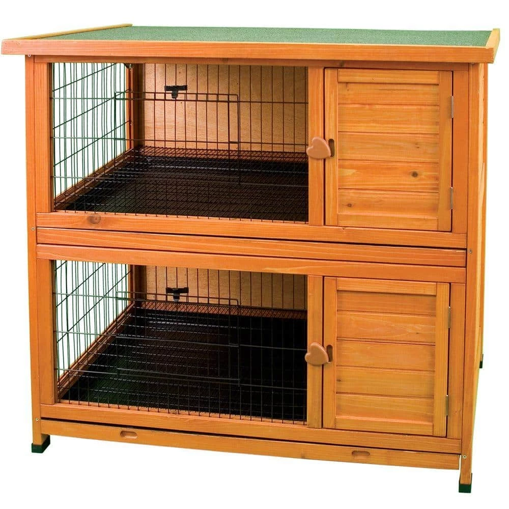 Premium+ Double Decker Rabbit Hutch by Unbranded
