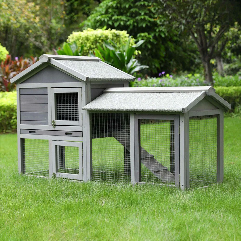Removable Tray and Ramp Garden Backyard Pet House by Foobrues - Image 7