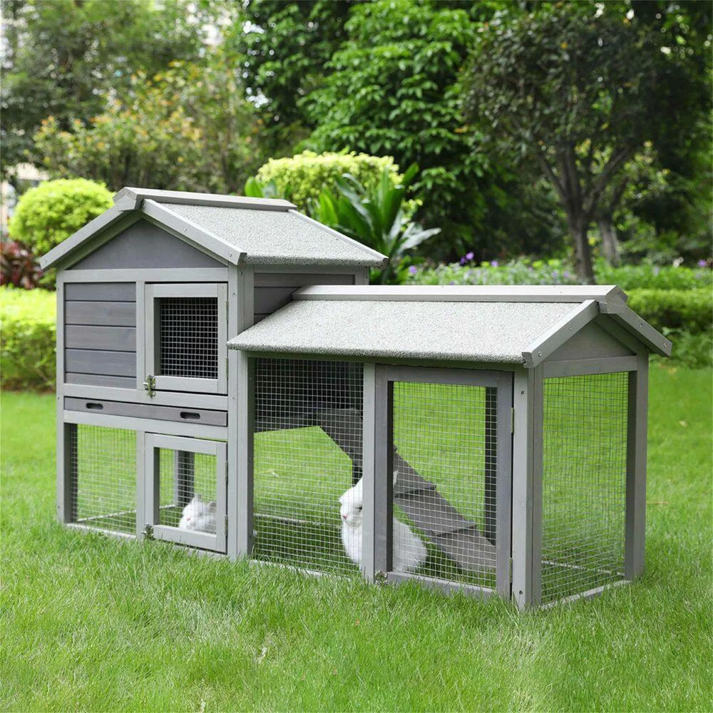 Removable Tray and Ramp Garden Backyard Pet House by Foobrues - Image 5