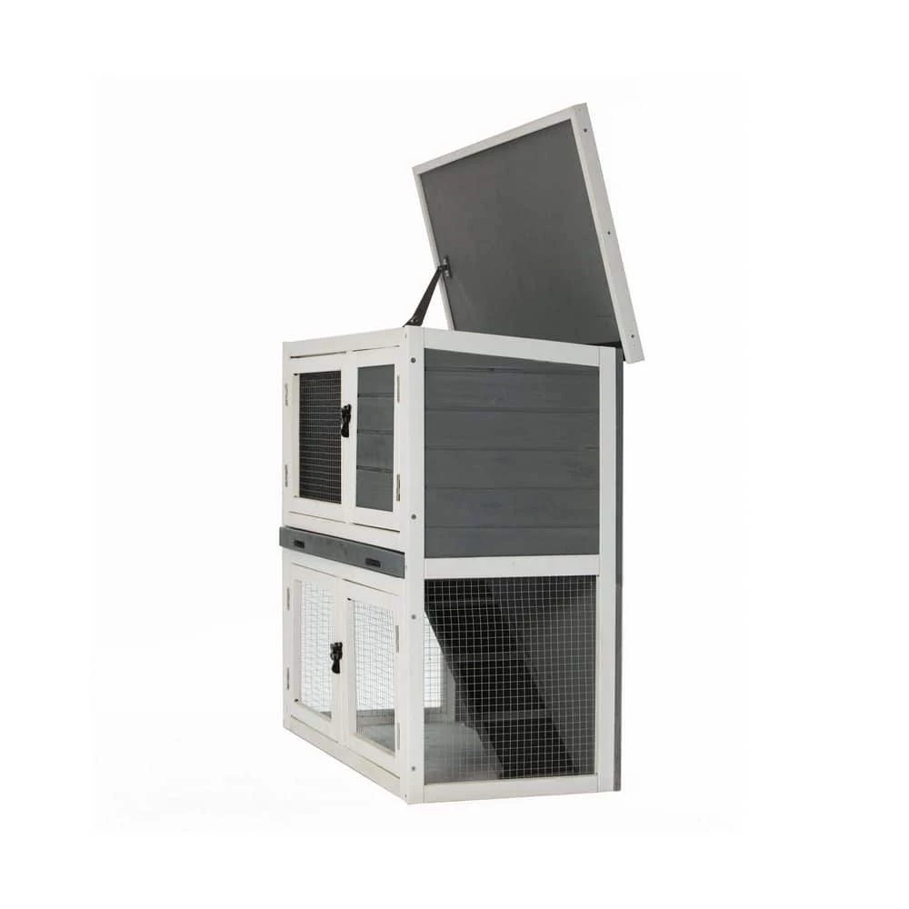 Bunny Rabbits Wooden Pet House Chicken Coop by Foobrues