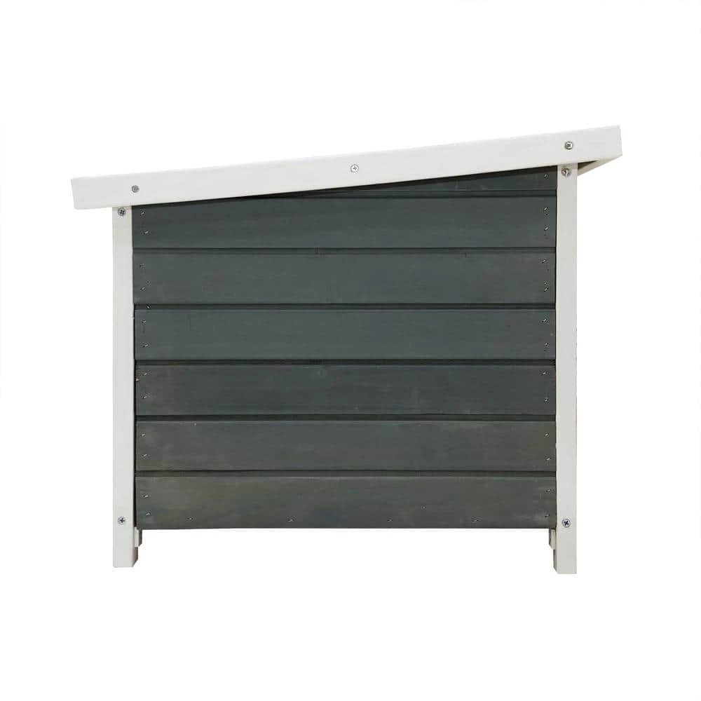 Weatherproof Wooden Outdoor Rabbit Hutch with Lockable Door and Openable Top for Small Animals by Amucolo - Image 3