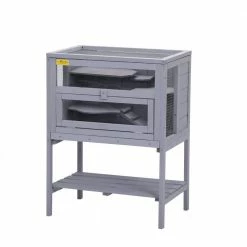 Hamster Cage Guinea Pig Small Animal House Bed with Slide-Out Tray by COZIWOW