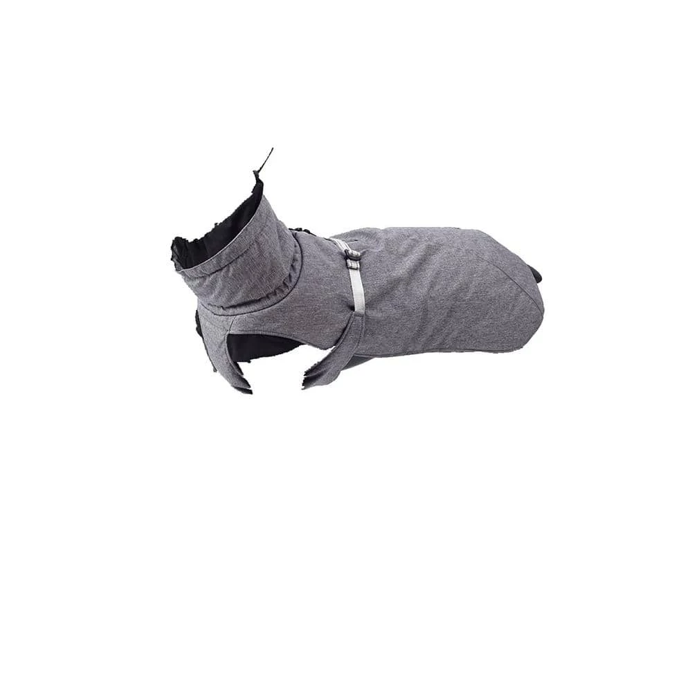 Large Cool Gray Color New Style Dog Winter Jacket with Waterproof Warm Polyester Filling Fabri by Foobrues