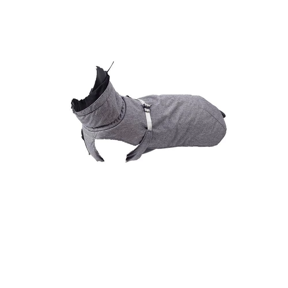 Size M Gray Cool Dog Winter Jacket with Waterproof Warm Polyester Filling Fabric by Foobrues