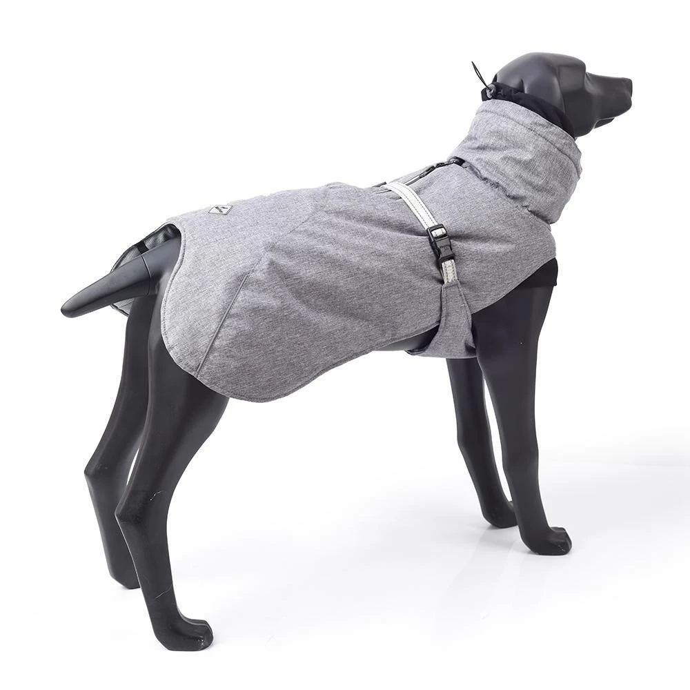 Small Gray Warm Pet Dog Winter Jacket with Waterproof by Foobrues - Image 4