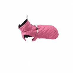 Pet Dog Winter Jacket with Waterproof Warm Polyester Filling Fabric Pink in Extra Large Size by Foobrues