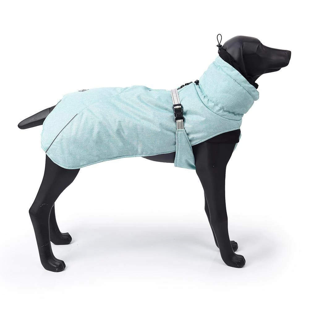 Blue Cool Dog Winter Jacket with Waterproof Warm Polyester Filling Fabric in Extra Large by Foobrues - Image 5