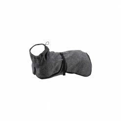 Deep Gray Water Repellent Softshell Dog Jacket Pet Clothes for Spring Autumn in Medium Size by Foobrues