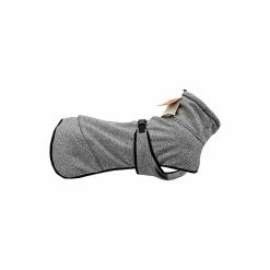 Light Grey Water Repellent Softshell Dog Jacket Pet Clothes for Spring Autumn in Large Size by Foobrues