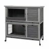 Outdoor Rabbit Cage with Pull Out Trays by Foobrues