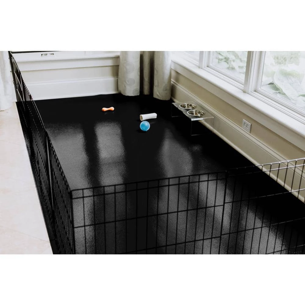 Midnight Black 5 ft. x 10 ft. Ceramic Pet Floor Protector by G-Floor - Image 4