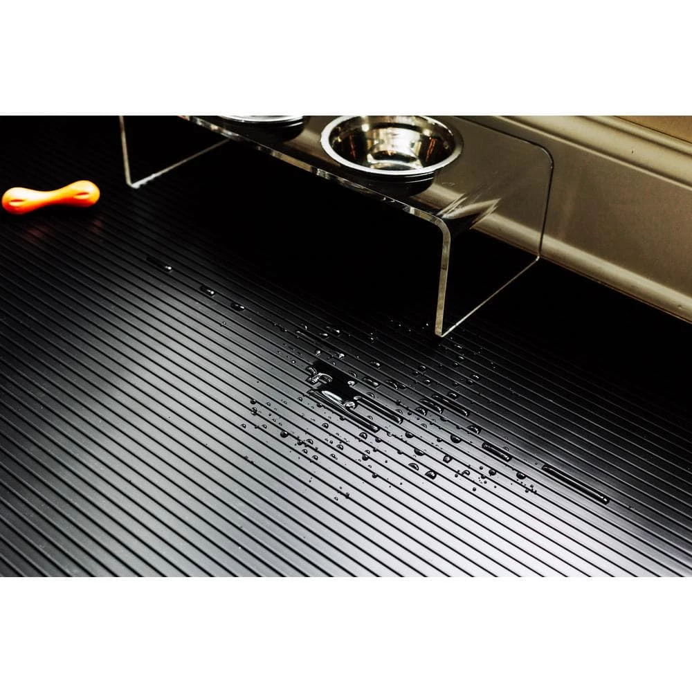 Midnight Black 5 ft. x 10 ft. Ribbed Pet Floor Protector by G-Floor - Image 7