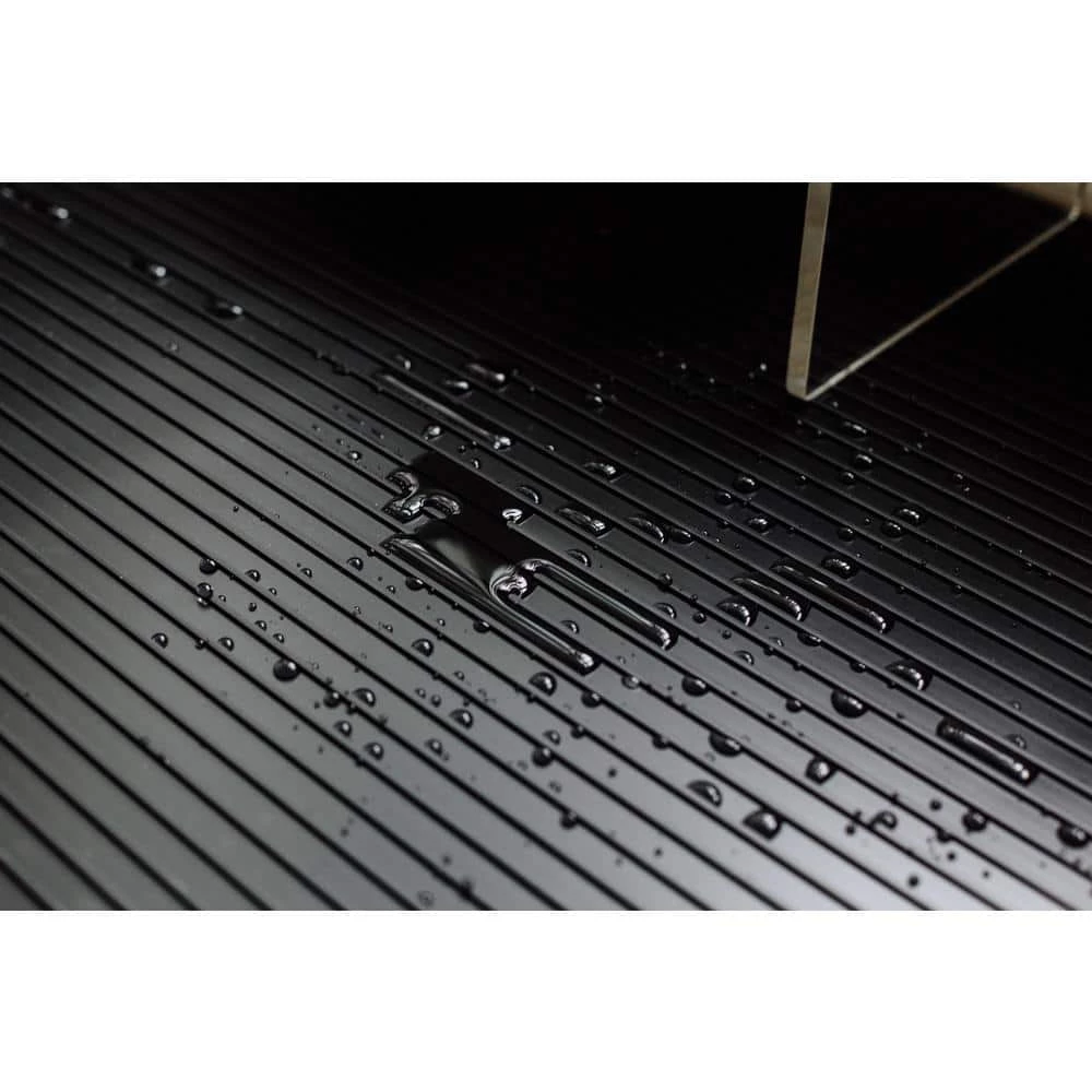 Midnight Black 5 ft. x 10 ft. Ribbed Pet Floor Protector by G-Floor - Image 2