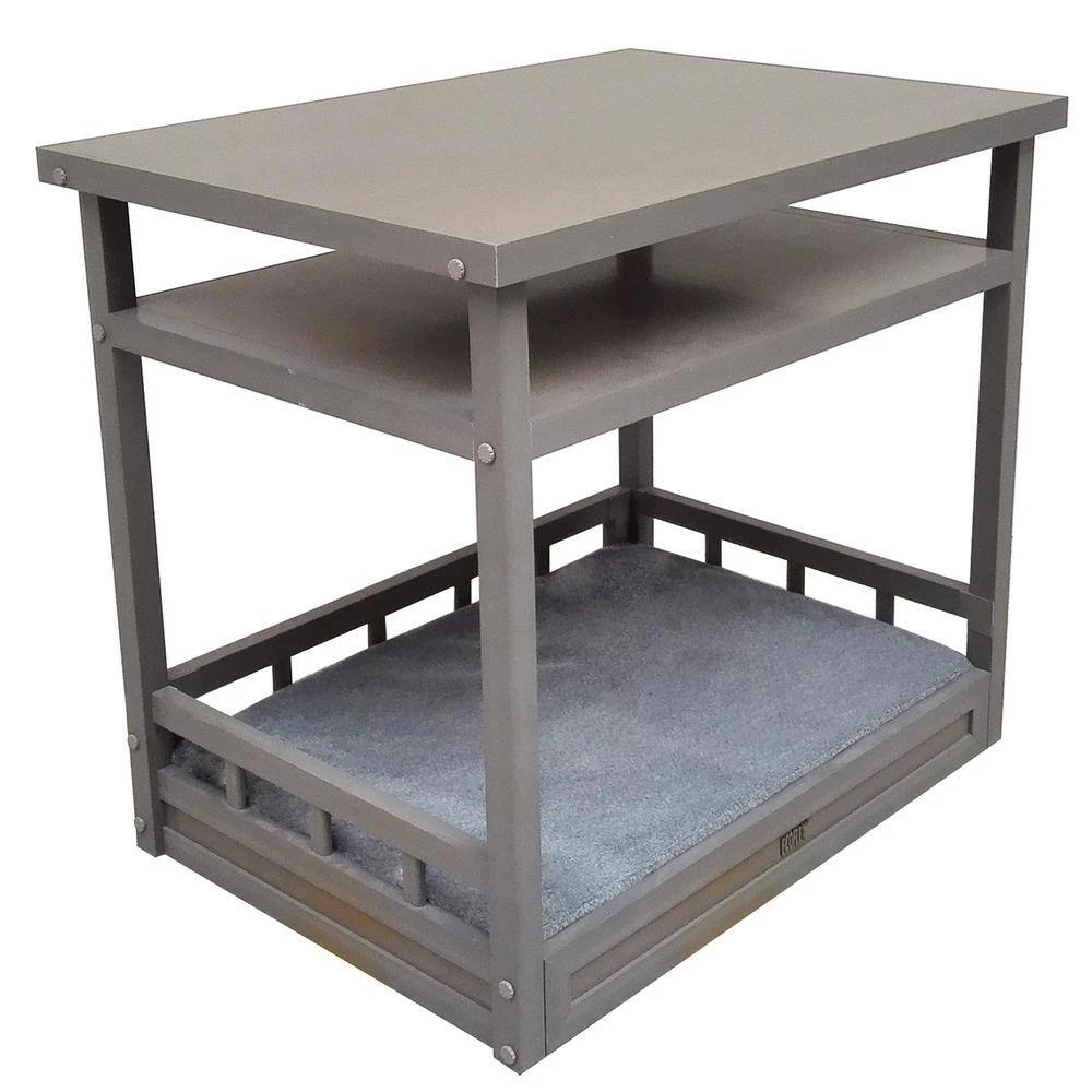 EcoFlex Medium Grey Dog Bed Nightstand by New Age Pet - Image 3