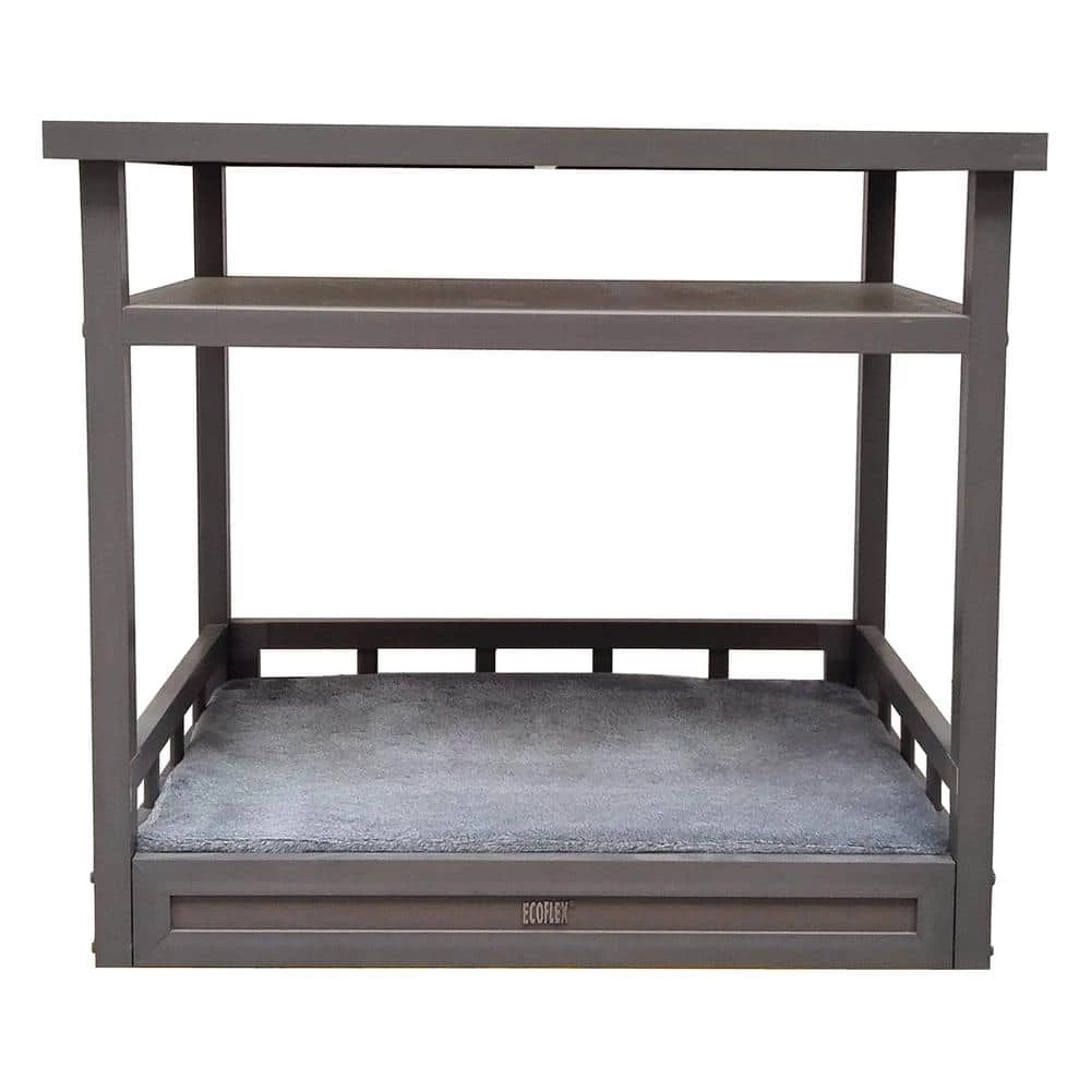 EcoFlex Medium Grey Dog Bed Nightstand by New Age Pet