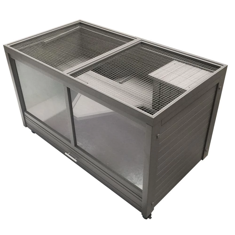 EcoFlex Jumbo Park Avenue Indoor Rabbit Hutch-Nantucket Grey by New Age Pet - Image 3