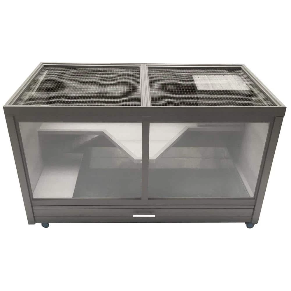 EcoFlex Jumbo Park Avenue Indoor Rabbit Hutch-Nantucket Grey by New Age Pet