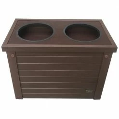 ECOFLEX Piedmont Diner with Storage in Russet by New Age Pet