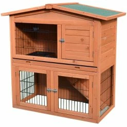 40 in. Natural Wooden Animal House - Small by PawHut