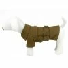 X-Small Static Olive Green Galore Back-Buckled Fashion Wool Dog Coat by PET LIFE
