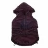 Medium Dark Cocoa Lightweight Adjustable Sporty Avalanche Dog Coat with Removable Pop Out Collared Hood by PET LIFE
