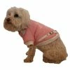 Small Pink Varsity-Buckled Collared Pet Coat by PET LIFE