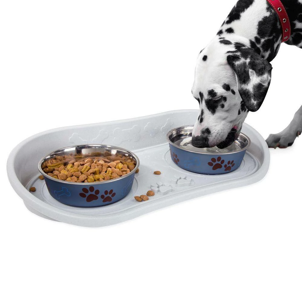 21 in. x 10.5 in. Non Skid Pet Bowl Tray by Petmaker - Image 2