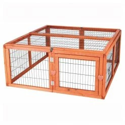 3.8 ft. x 3.6 ft. x 1.6 ft. Medium Outdoor Enclosure with Mesh Cover Run by TRIXIE