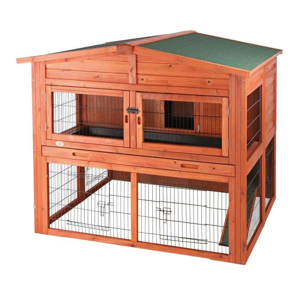 4.4 ft. x 3.7 ft. x 3.8 ft. Extra-Large Rabbit Hutch by TRIXIE