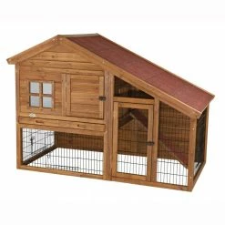 4.9 ft. x 2.6 ft. x 3.5 ft. Rabbit Enclosure with a View Hutch by TRIXIE