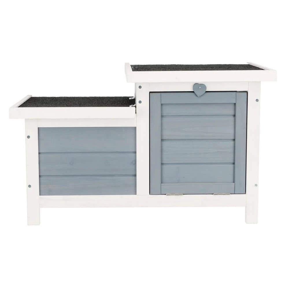 Small Animal Hutch, Gray and White by TRIXIE