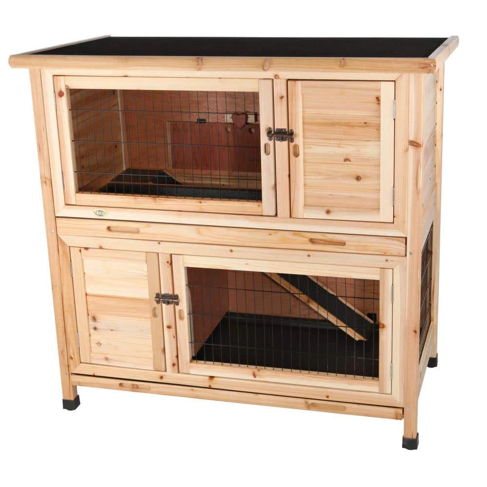 3.75 ft. x 2 ft. x 3.5 ft. Medium 2-Story Rabbit Hutch by TRIXIE
