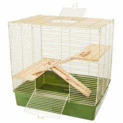 Natural's Rat Cage with Wooden Shelves and Ramps - 20.5 in. x 16.5 in. x 15.5 in. by Ware
